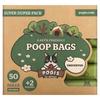 Eco-Friendly Waste Bags, Super Duper Pack, Unscented, 50 Rolls, 750 Bags, 2 Dispensers