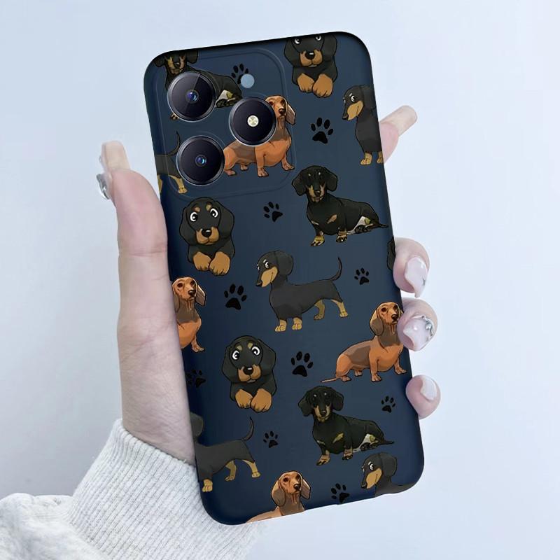Чехол для телефона Realme C61 C63 Дизайн 'Цветочная Девочка' Мягкий Силикон ТПУ Задняя Крышка для Realme Narzo N63 C 63 RealmeC61 Чехлы Оболочка