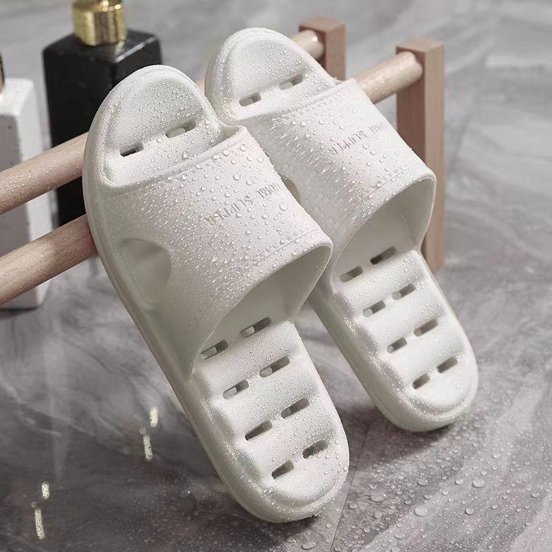 Bathroom Slippers Women's Summer Home Couple Indoor Household Water Leakage Non-slip Bath Quick-drying Cool Slippers Men