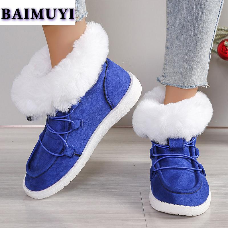Меховые балетки на платформе женские хлопковые ботинки повседневная обувь 2025 тренд новые дизайнерские зимние уличные кроссовки ботильоны спортивные женские ботинки