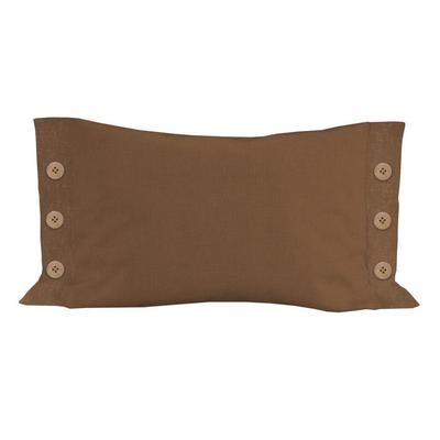 Декоративная подушка из льна и хлопка 32x50 см LINO Camel, Soleil d'Ocre