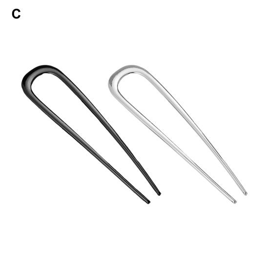 1/2/3 шт U-образная вилка для волос легкая противоскользящая длинная толстая палочка для волос металлическая