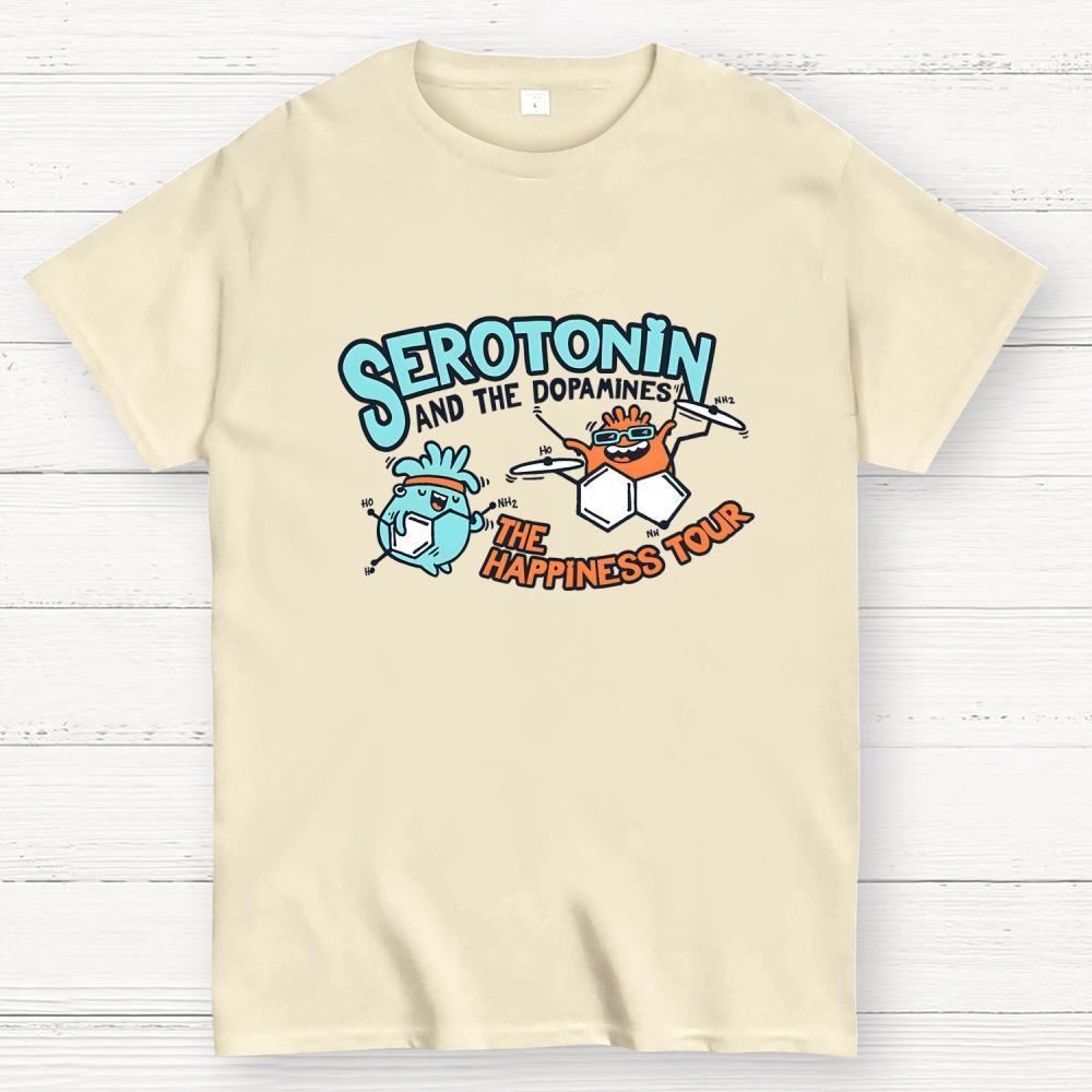 Serotonin & the Dopamines Cotton Casual Cool Loose T-Shirt