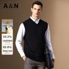 Antonio Men's Wool & Cashmere V-Neck Sweater Vest