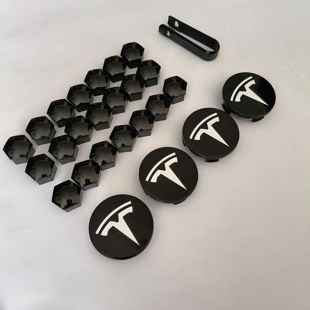 4PCS 25PCS 29PCS 56/57MM For Tesla Model3 /ModelY/2025 Model Y Juniper Sport Emblem Wheel Center Hub Cap Car Rims Cover Hubcaps
