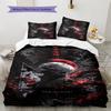 Ken kaneki anime Pattern Bedding Set Quilt Cover Pillowcase Home Decor Gift (1 * duvet cover + 2 * pillowcase, without core)