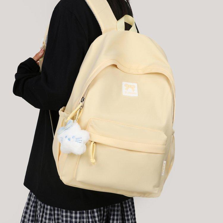 Schoolbag new niche schoolbag junior high school girls large capacity Japanese simple fashion versatile college student backpack lightweight