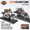 Майсто 1:18 Мотоциклов Harley-Davidson 1972 XR750 Гоночный Мотоцикл 1962 FLH 1928 JDH Мотоцикл из Сплава Модель Коллекция Игрушечных Машинок