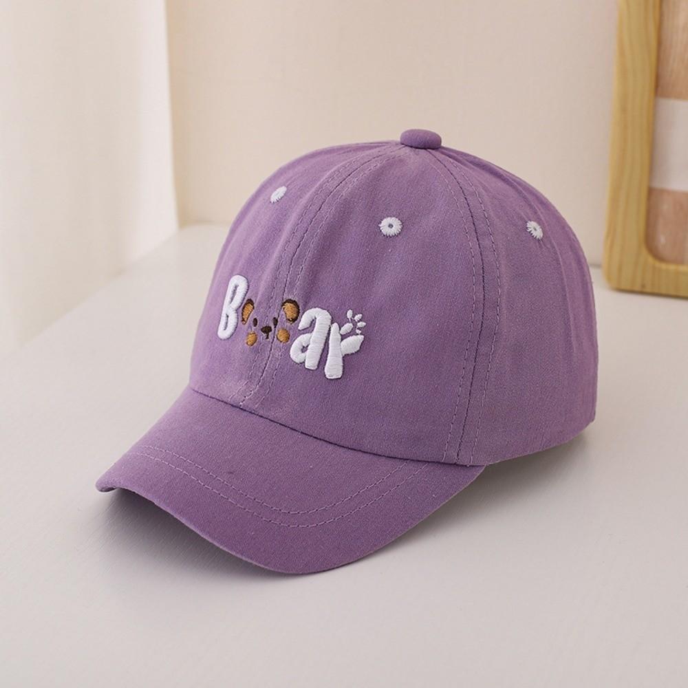 Sun Protection Kids Baseball Hat Letter Embroidered Sun Visor Hats Cartoon Duck Tongue Cap Kids