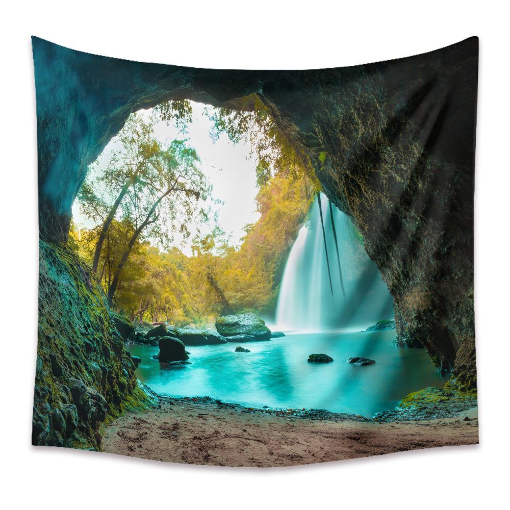 Гобелен Главная Богемный гобелен Украшение комнаты Гобелен Фон Ткань Гобелен Пейзаж Гобелен