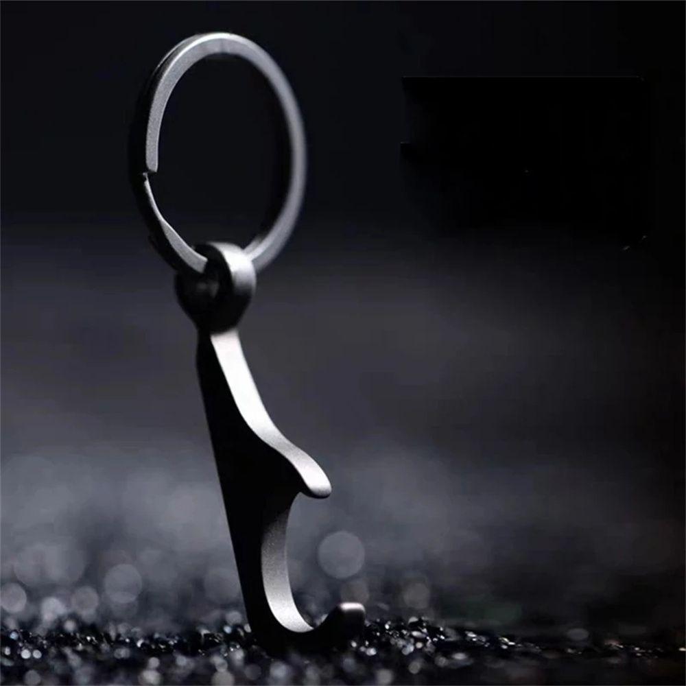 TC4 Титан Цинк Цинковый сплав Автомобильные аксессуары Брелки для ключей Открывалка для пивных бутылок Консервный нож Открывалка для бутылок Брелок