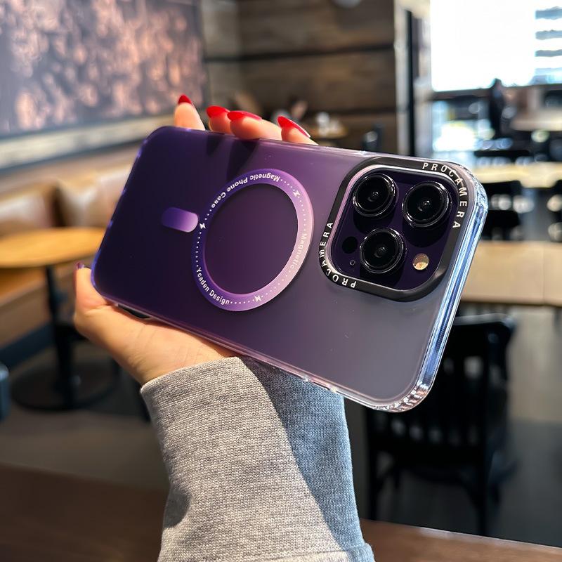 Применимо к iPhone16PROMAX Градиентный Магнитный Чехол для Телефона, Apple 15 Матовый Защитный Чехол Magsafe 13/14