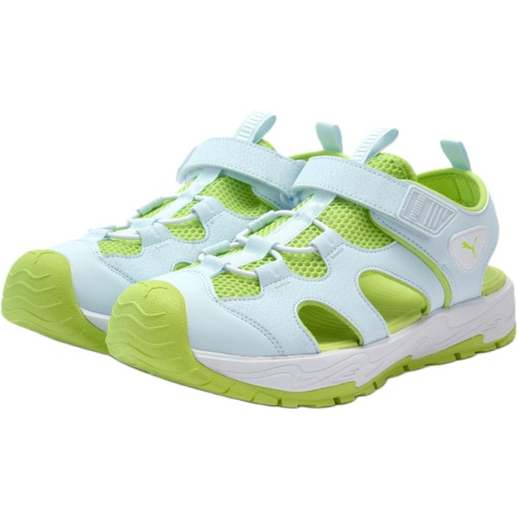 Puma Fun Racer Terra Jr Fashion Comfortable Breathable Low Top Sandals Kids Sandals Light-Blue 406340-03