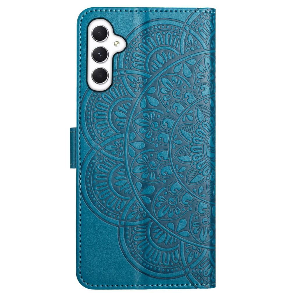 Для Samsung Galaxy A56 5G кожаный чехол с отделениями для карт с рисунком мандалы чехол-подставка для телефона
