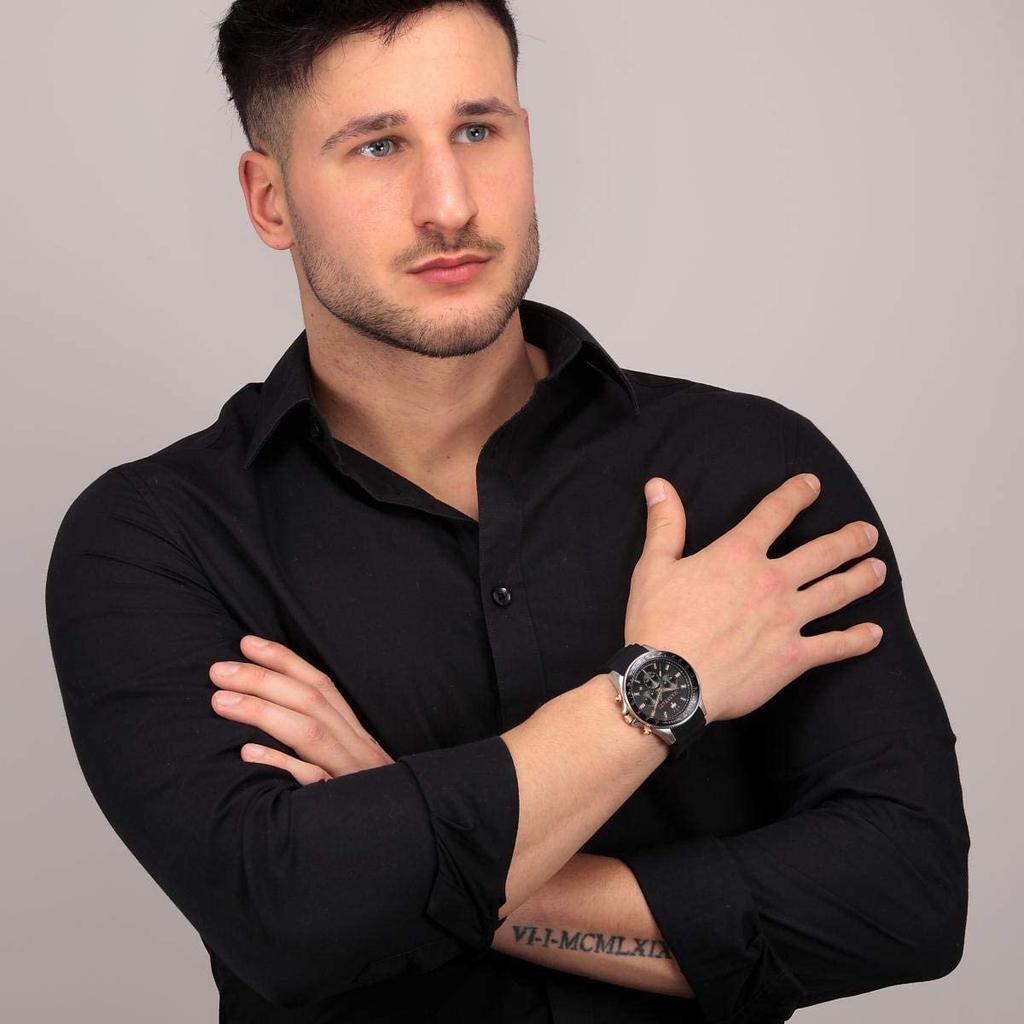 День Maserati Sfida Black Simple Мужские часы ко Дню святого Валентина, циферблат,