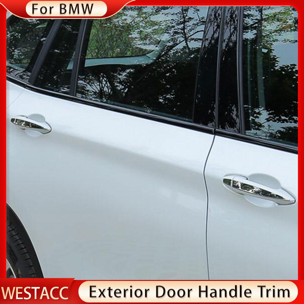 4 шт./компл., внешняя дверная ручка автомобиля, декоративная наклейка, отделка для BMW X1 F48 2016 2017 2018, стиль