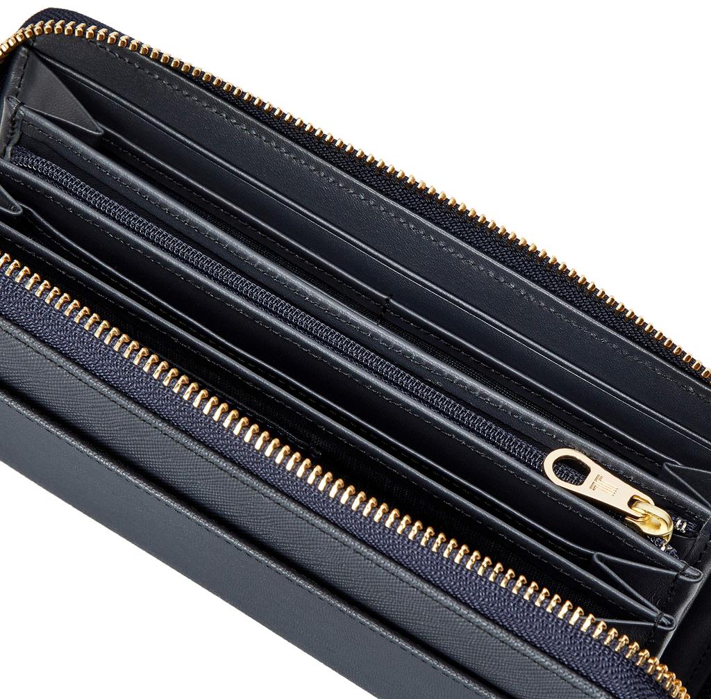 На кошельке с круглой молнией Люксембург темно-синий [Lanvin Bleu] [новый цвет] женский