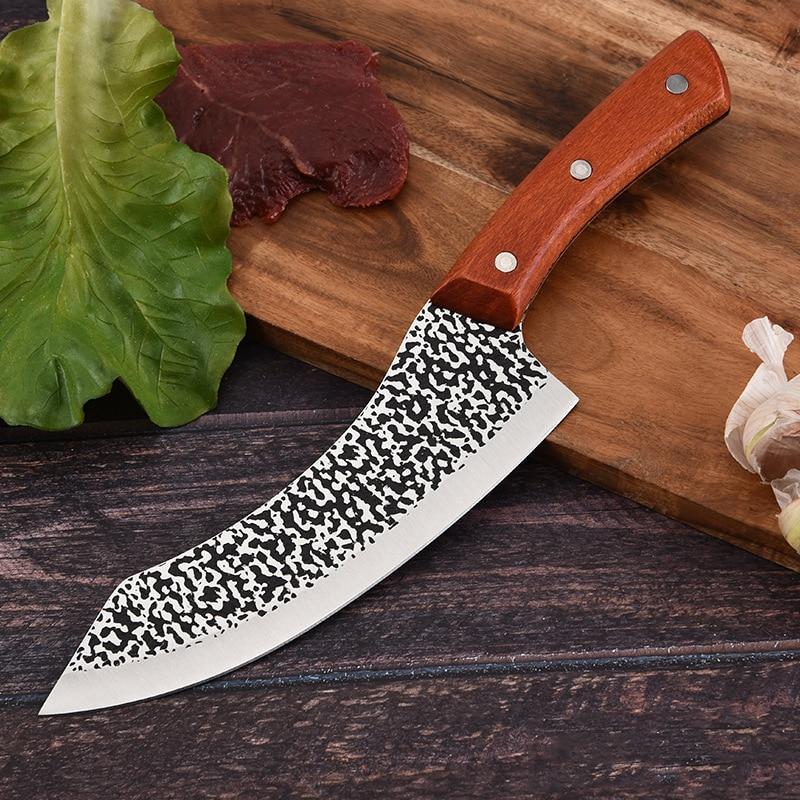 7-дюймовый кухонный нож из нержавеющей стали для нарезки, нож шеф-повара, обвалочный мясник, кухонные ножи, нож для мяса