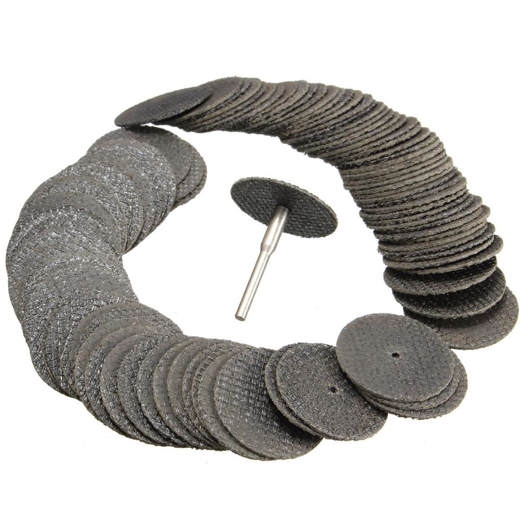 100 шт., 32 мм, армированные стекловолокном, отрезные колесные диски, вращающийся инструмент + 1 шт. оправка