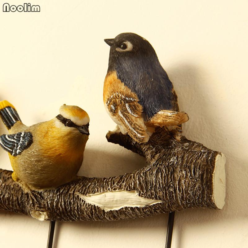 Настенный крючок для ключей и держатель для пальто в виде птицы – Креативный декор для стен в пасторальном стиле для прихожей и дома