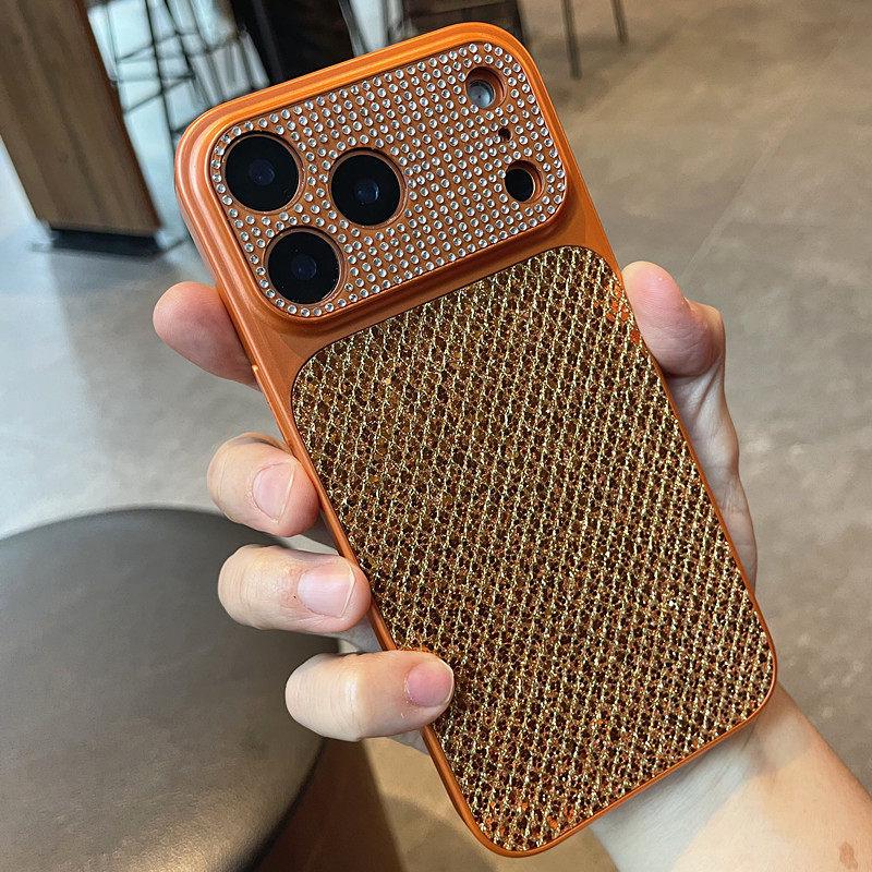 Совместимый чехол для iPhone 17 Pro Max: Роскошный дизайн с пайетками, 16 больших окошек, 15 линз со стразами, подходит для моделей 14/13.
