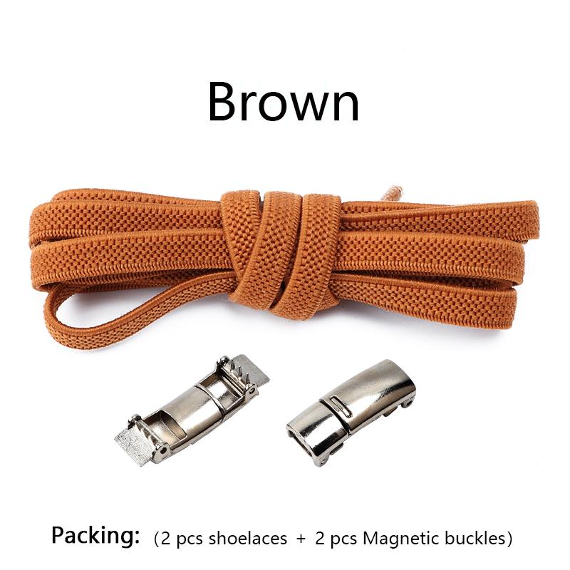 1 пара шнурков без завязывания, магнитная застежка, эластичные шнурки для детских и взрослых кроссовок, плоские резиновые шнурки
