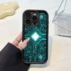 Чехол для телефона с рисунком печатной платы Для IPhone 17 16 15 13 11 12 14 Pro Max Plus Силиконовая Защитная Крышка