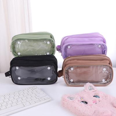 Large Capacity Detachable Pencil Case Itabag Stationery Storage Bag Fashion Ita Bag Pouch Girls