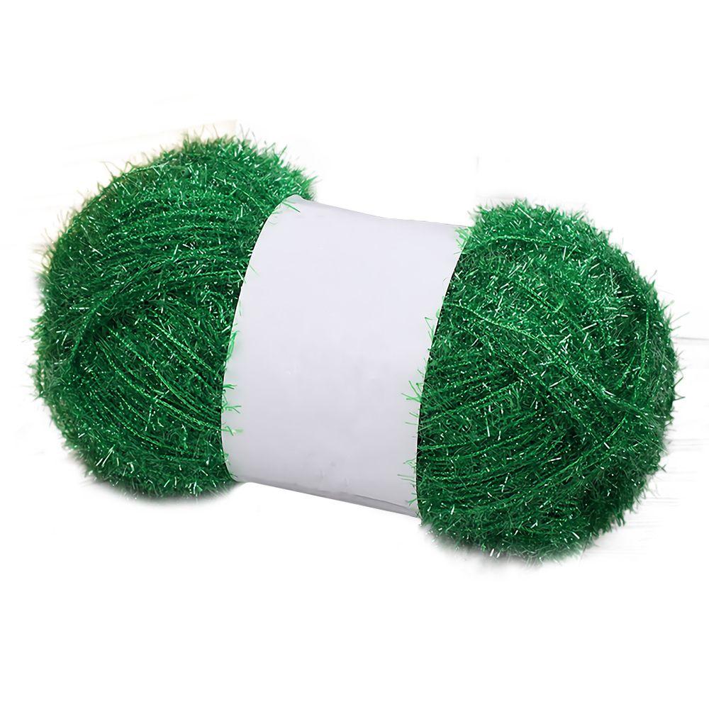 Высококачественная мягкая толстая шерстяная пряжа для вязания крючком 100 г Tinsel Sparkle