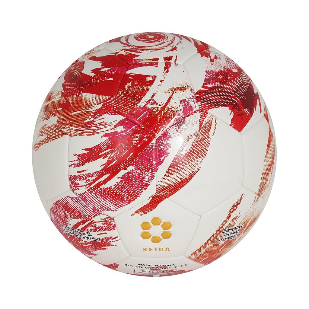 Certified Soccer SFIDA VAIS VORTI Soccer Ball [JFA Ball] Jr. No. 4, White/Red