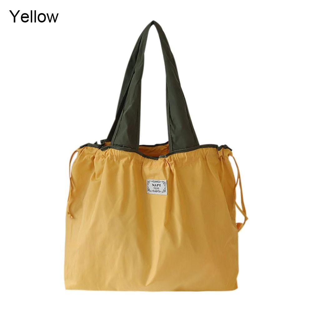 Многоразовая складная сумка для покупок на шнурке, дорожная сумка для продуктов, сумка для покупок в супермаркете, сумка через плечо