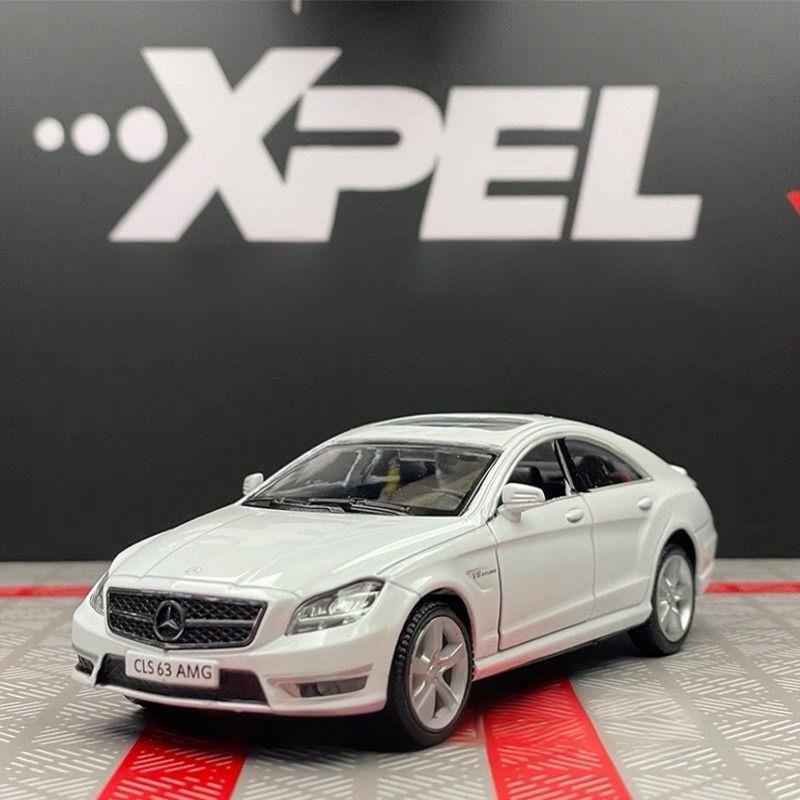 1:36 Модель Спортивного Автомобиля из Сплава Mercedes-Benz C63S CLS63 AMG Coupe Литье под Давлением Металлические Транспортные Средства Модель Автомобиля Коллекция Симуляции Подарок для Детей