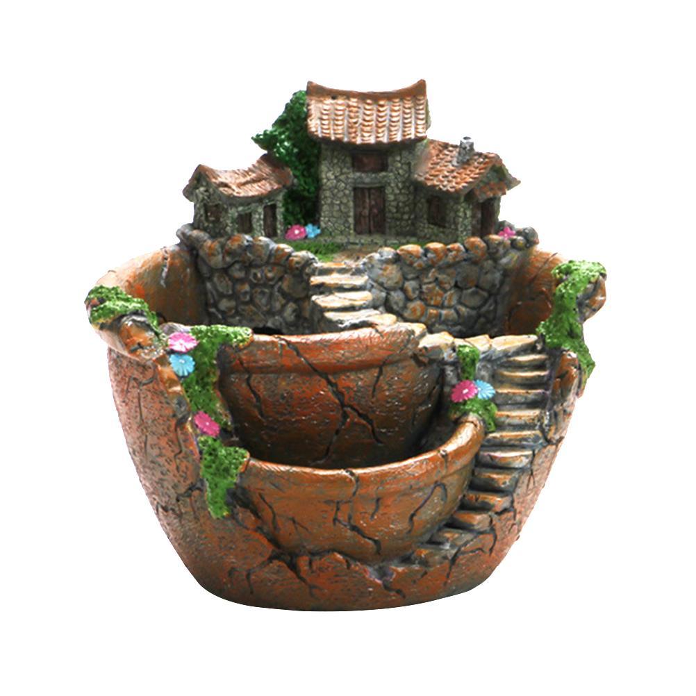 Горшок для суккулентных растений с цветочной корзиной Sweet House, горшок для растений, украшение для сада