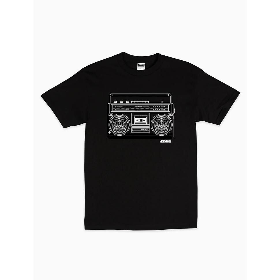 Acrylick Boombox T-Shirt Black