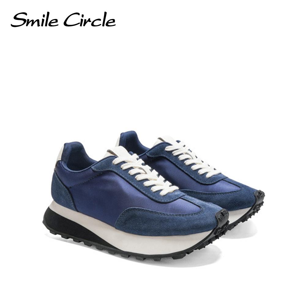 Модные женские кроссовки на шнуровке, высокие кроссовки, удобные повседневные туфли с толстой подошвой