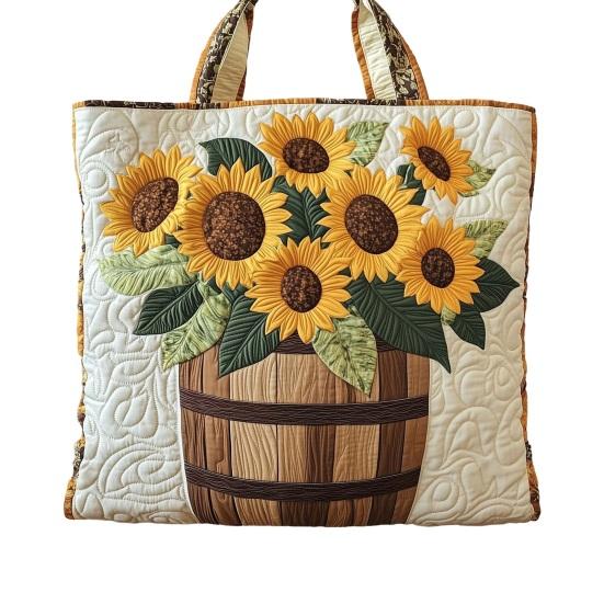 Стеганая сумка-тоут Женская винтажная сумка через плечо Цветы Животные Сумка Цветочный кошелек для поездок на работу Вечеринки Ежедневные поручения