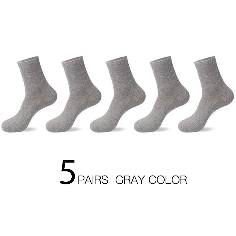 HSS 5 Pairs High Quality Casual Men's Business Socks For Men Cotton Autumn Winter Black White Socks