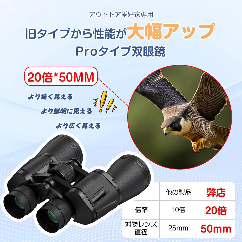 Besecou Binoculars for Live 20x Upgraded 50mm Aperture FMC Multilayer Dome Large Diameter Ultra Precision Film Processing High Light Gathering Power