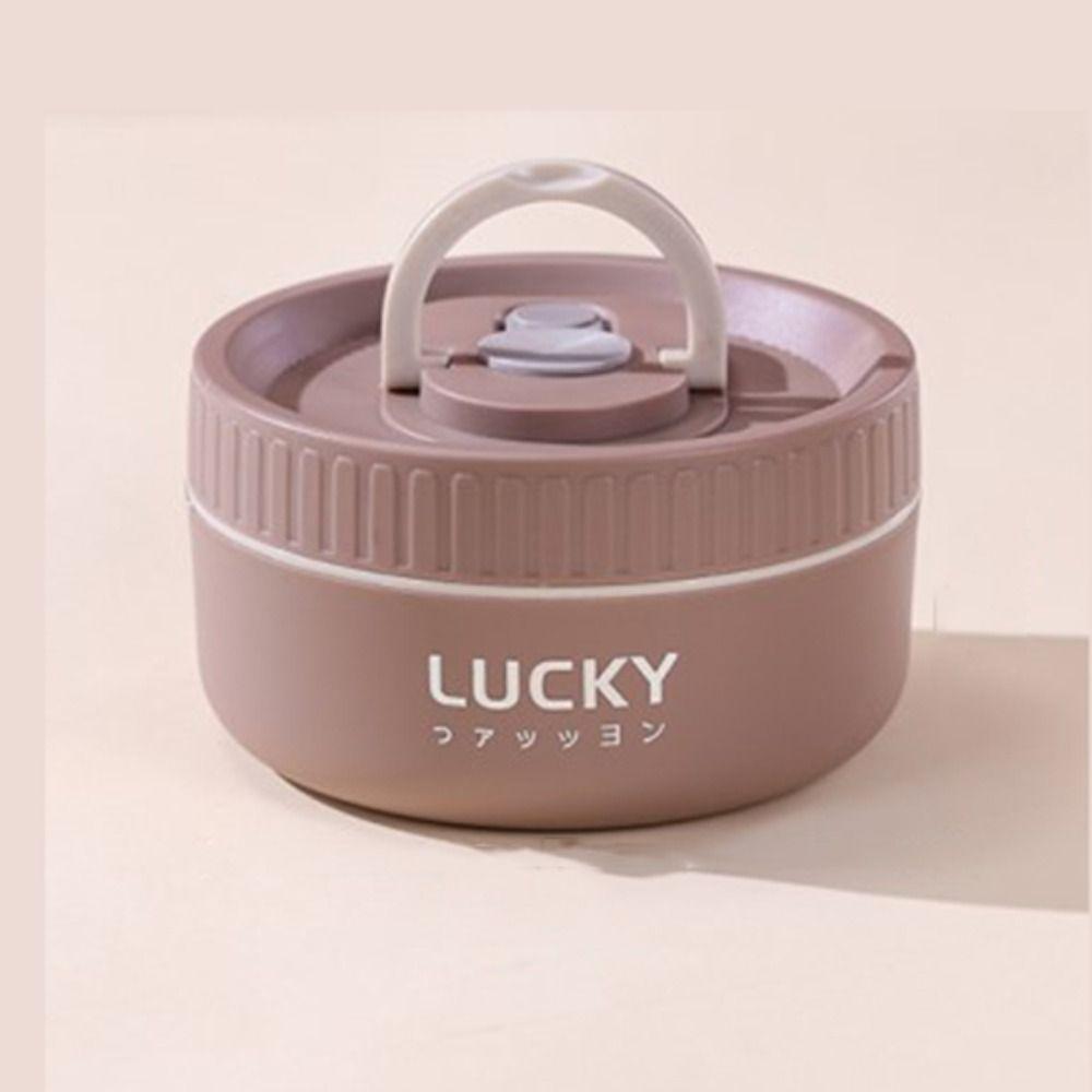 Столовая посуда из нержавеющей стали термоконтейнер для ланча двухслойный штабелируемый пищевой контейнер герметичная миска для супа в микроволновой печи офисный работник