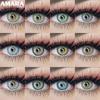 AMARA 2pcs Color Contact Lenses GEM Series Soft Contacted Lenses Pupil Beauty Makeup Lens Color Contact Lenses Cosmetic for Eye