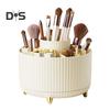 Makeup Brush Holder Large Capacity Multiple Compartments Multi-angle Rotating Countertop Cosmetic Organizer