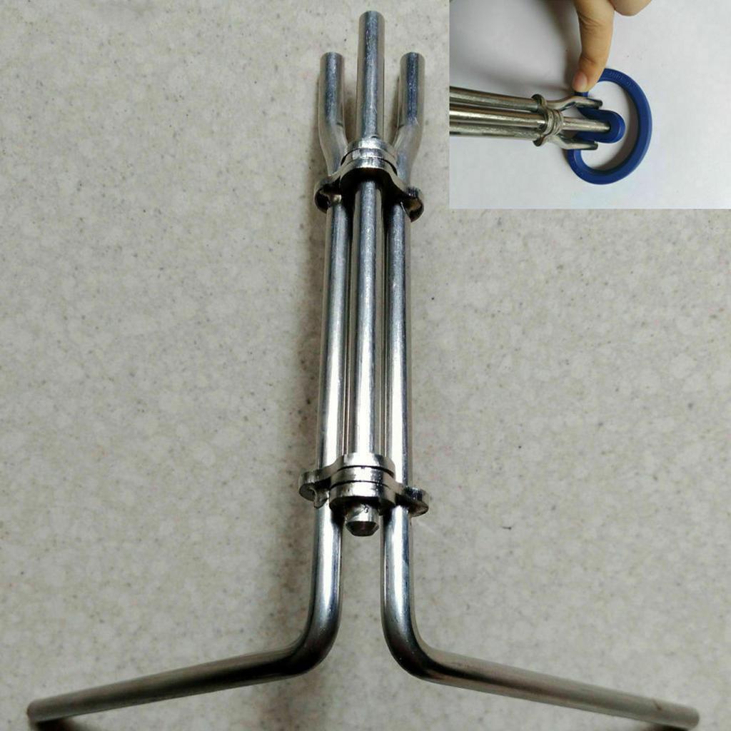 Hydraulic Cylinder Piston Rod Seal U-cup Installation Tools Kit Universal Metal Seals Installation Tool Kit 3pcs S M L