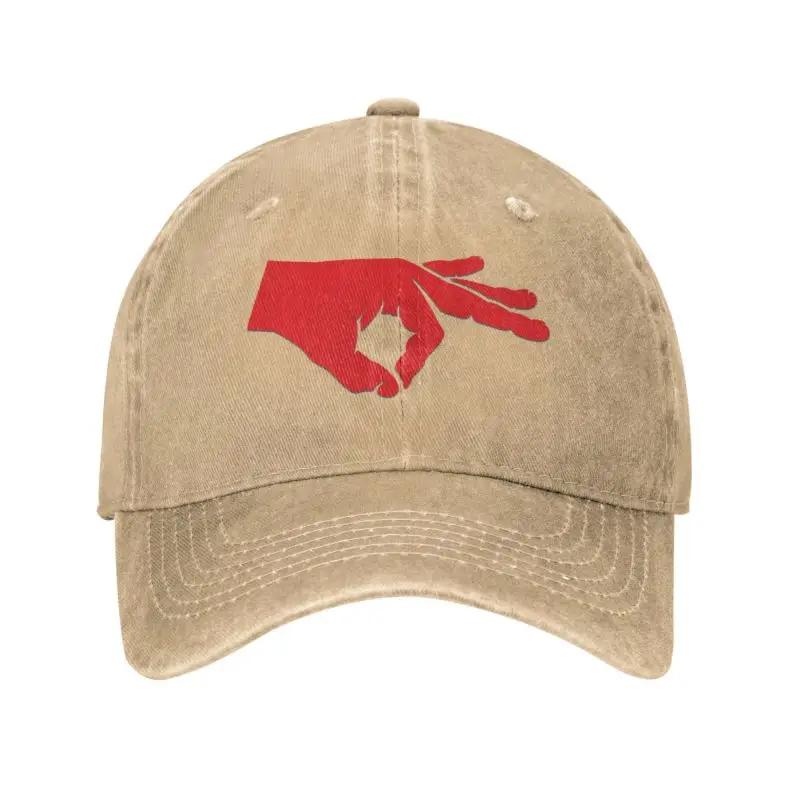 Classic Cotton Red Circle Game Baseball Cap Women Men Custom Adjustable Unisex Dad Hat Spring