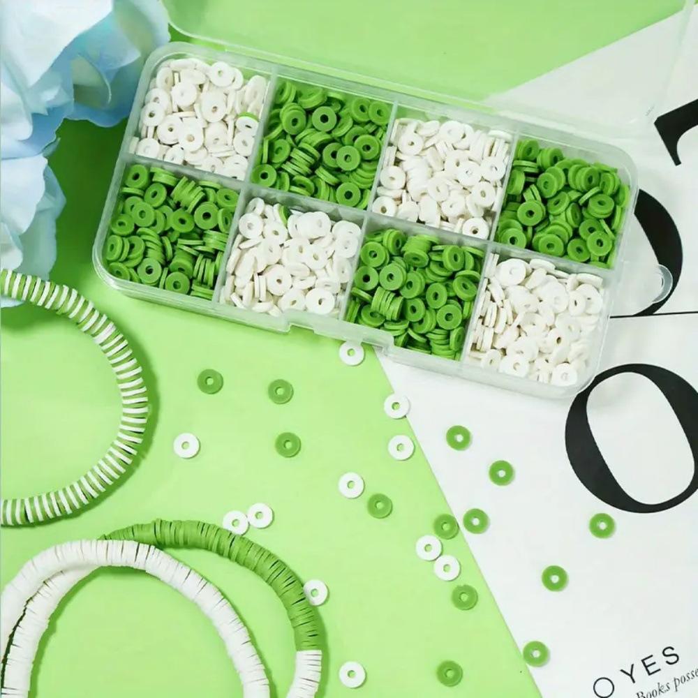 Handmade Polymer Clay Beads Bracelet Kit, DIY Jewelry Making Supplies, Decorative Charms Accessories Set