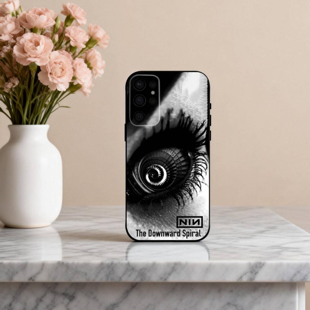 Чехол для телефона N-Nine I-Inch T-The D-Downward S-Spiral для Samsung S25,24,23,22,30,21,10,9,Ultra,Plus,Lite,FE,4,5 G Мягкий Черный Чехол