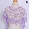 Women's Scarves Tassel Floral Lace Scarf Summer Clothing Accessories Fashion Shawl