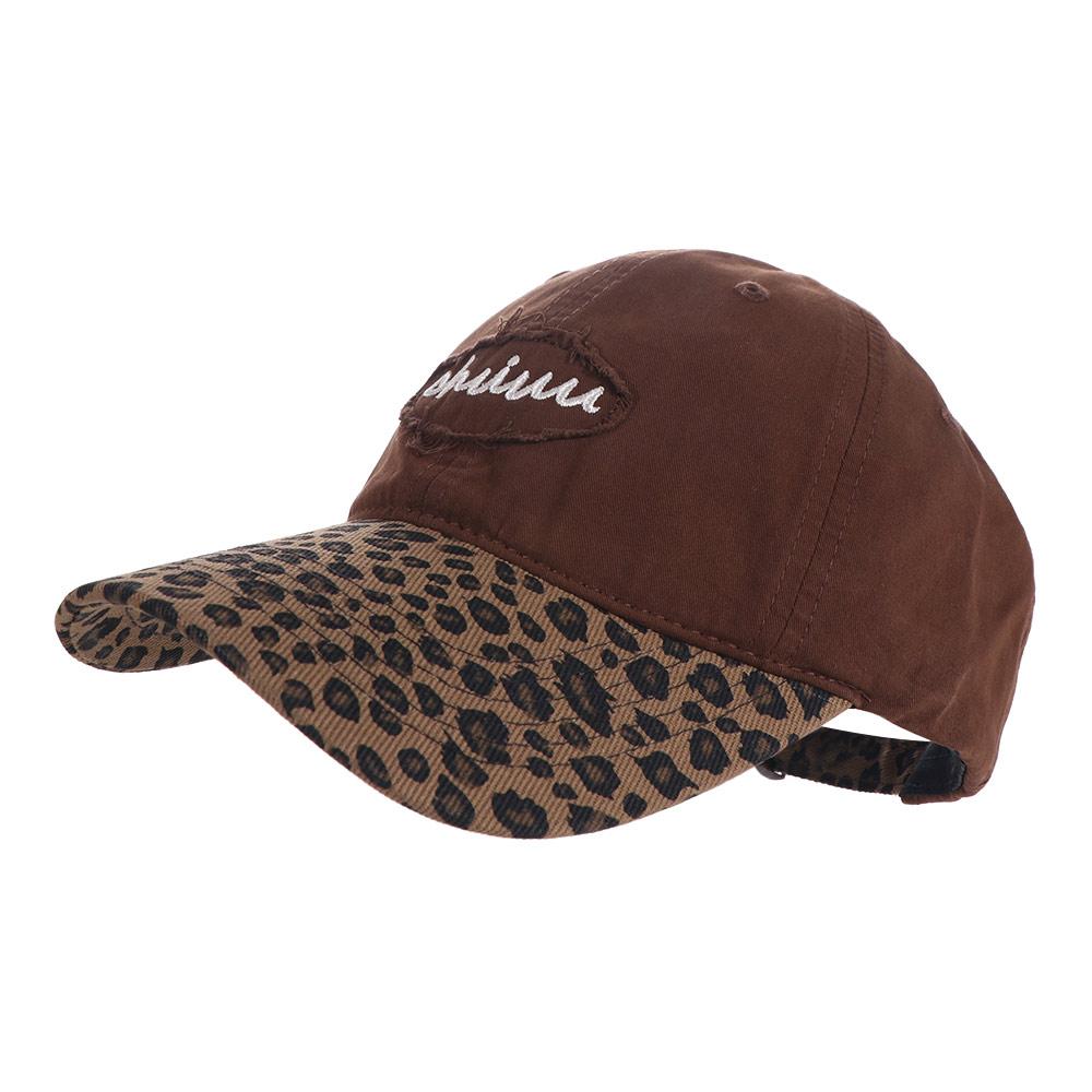Adjustable Embroidered Baseball Cap Sunshade Y2k Peaked Cap Fashion Leopard Baseball Hat Girls