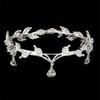 Leaves Shape Eyebrows Drop Headband Rhinestone Bride Tiara Elegant Forehead Ornaments  Cosplay