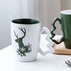 Рождественская милая мультяшная керамическая кружка, креативная ручная работа, рождественская елка, кофейные чашки для дома, завтрака, молока, отдыха, офиса, воды