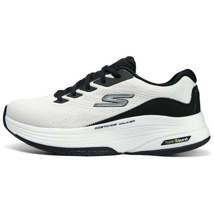 Skechers Удобные Универсальные Низкие Повседневные Кроссовки Мужские Белый Черный 216528-WTBK